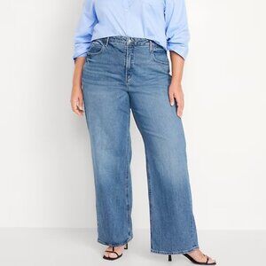 Extra High Waisted Sky Hi Wide Leg Jeans - Durango